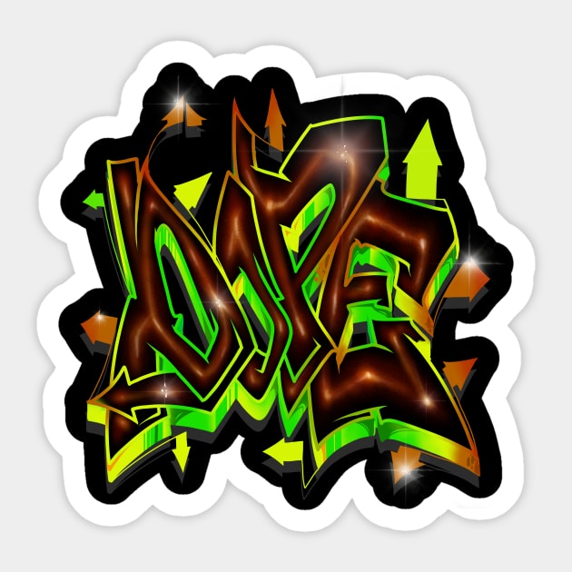 DOPE Graffiti Sticker by Graffitidesigner